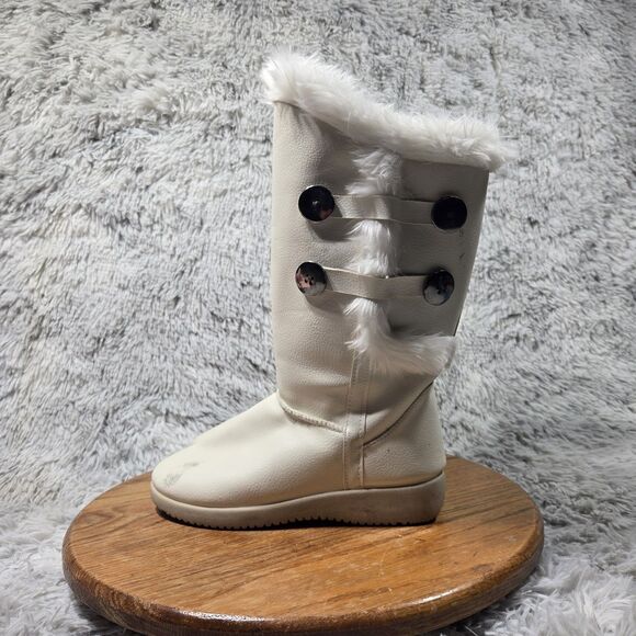 Womens Size 6 Retro Cutesy Comfortable Wear Mid Calf Gray Fall/Winter Boots - Picture 2 of 8